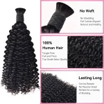 Bulk Hair Curly Hair Natural Black - Image 2