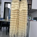 200% 613 Transparent Lace Wig Deep Wave