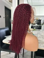 99J 13x4 Color Wig Lace Wig Curly Hair - Image 4