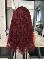 99J 13x4 Color Wig Lace Wig Curly Hair - Image 3