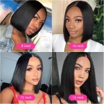 Bob Wig HD Lace Wig Straight Hair - Image 2