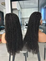 200% Density HD Lace Wig Kinky Curly - Image 3
