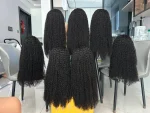 200% Density HD Lace Wig Kinky Curly - Image 4