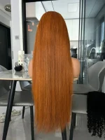 #350 Ginger Straight Hair Frontal Wig - Image 2