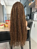 4/27 Color Highlight Curly Hair Frontal Wig - Image 2