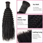 Bulk Hair Kinky Curly Hair Natural Black - Image 2