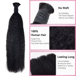 Bulk Hair Kinky Straight Hair Natural Black - Image 2