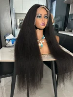 200% HD Lace Wig Kinky Straight - Image 2