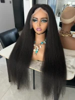 200% HD Lace Wig Kinky Straight